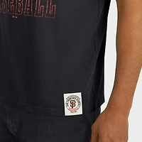 Men's Darius Rucker Collection by Fanatics Black San Francisco Giants Distressed Sleeve Stripe T-Shirt