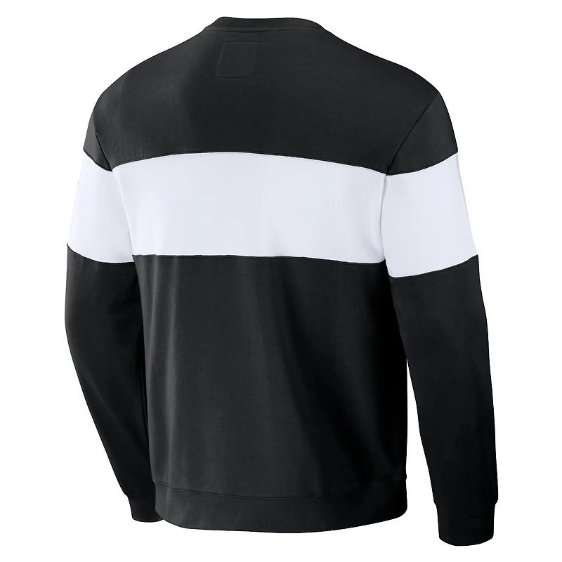 Men's Darius Rucker Collection by Fanatics Black San Francisco Giants Stripe Pullover Sweatshirt