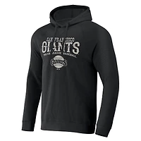 Collection Darius Rucker pour homme par Fanatics Black San Francisco Giants Waffle-Knit Raglan Pullover