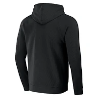 Collection Darius Rucker pour homme par Fanatics Black San Francisco Giants Waffle-Knit Raglan Pullover