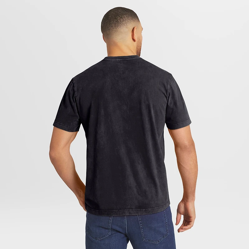 Men's Darius Rucker Collection by Fanatics Black San Francisco Giants Washed Henley Shirt