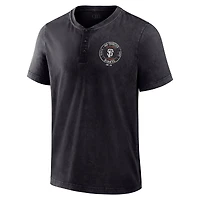 Men's Darius Rucker Collection by Fanatics  Black San Francisco Giants Washed Henley Shirt