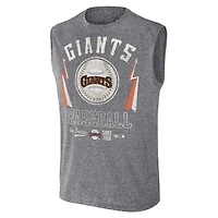 Collection Darius Rucker pour hommes par Fanatics Charcoal San Francisco Giants Débardeur musculaire coupe décontractée