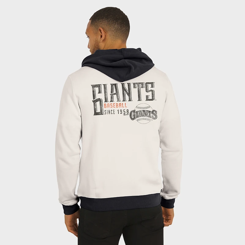 Sweat à capuche zippé en polaire crème pour homme de la collection Darius Rucker par Fanatics des Giants San Francisco