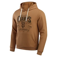 Sweat à capuche en polaire pour homme de la collection Darius Rucker Fanatics, couleur tan, San Francisco Giants Camp