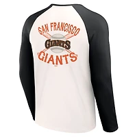 Collection Darius Rucker pour homme par Fanatics - T-shirt raglan blanc/noir San Francisco Giants Team Color