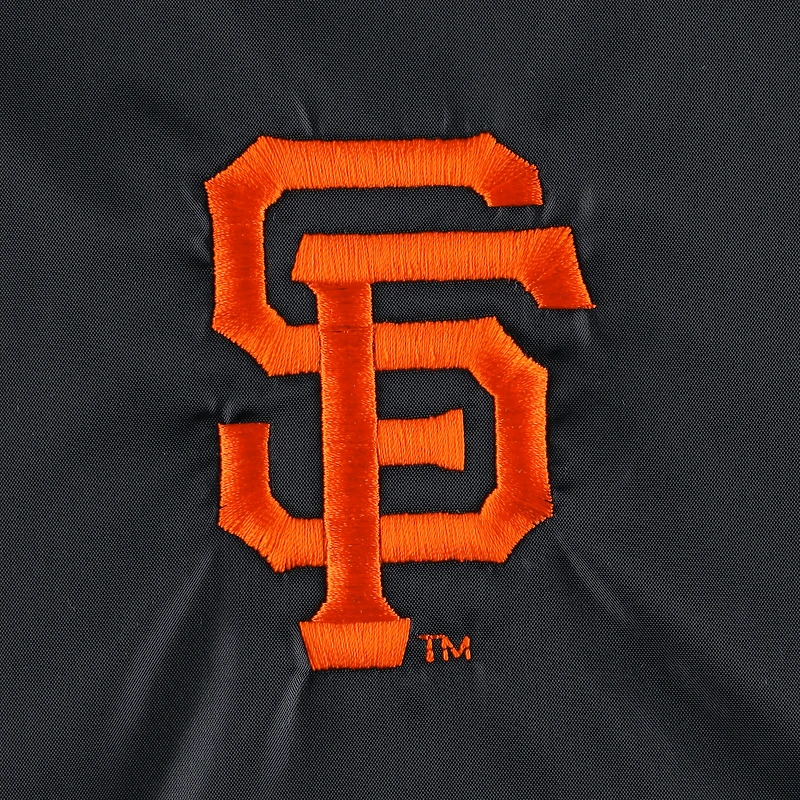 Veste coupe-vent raglan à bouton-pression pour hommes Dunbrooke noire des Giants de San Francisco