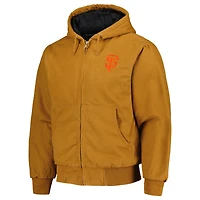 Veste à capuche entièrement zippée Dunbrooke Brown San Francisco Giants Dakota Work pour hommes