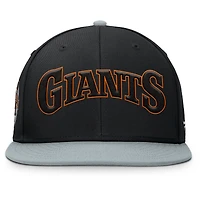 Casquette ajustée Fanatics noire/grise des Giants de San Francisco pour homme