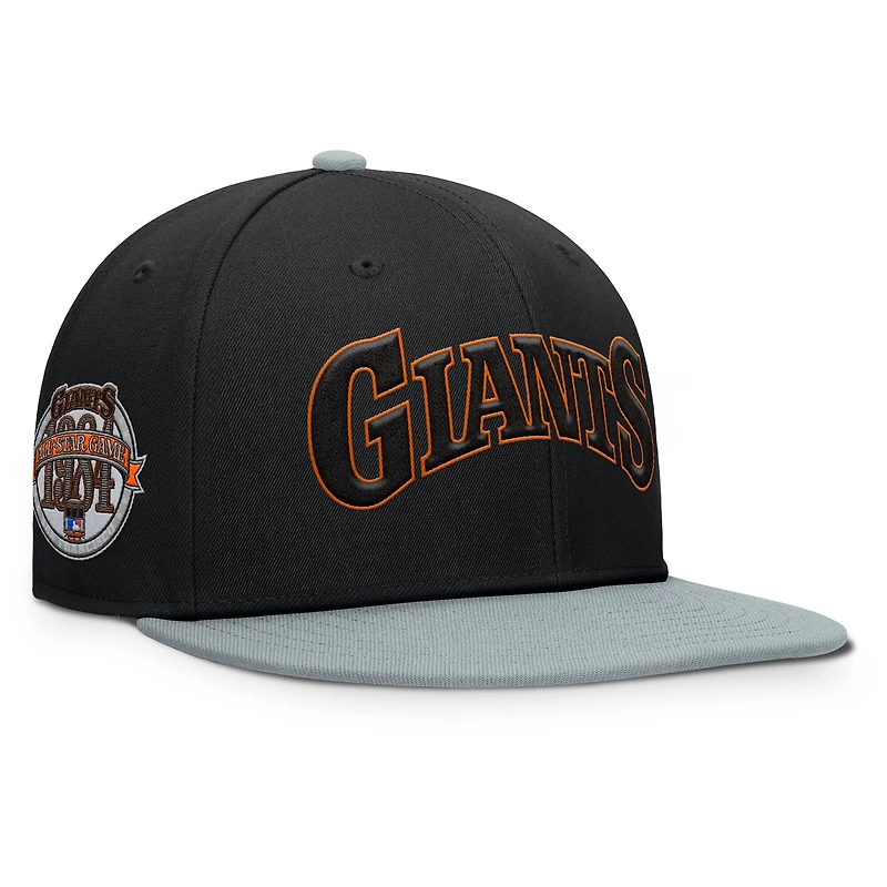 Men's Fanatics  Black/Gray San Francisco Giants Yard Fitted Hat