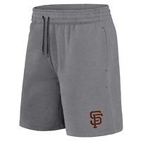 Men's Fanatics Black/Heather Gray San Francisco Giants Arch T-Shirt & Shorts Combo Set