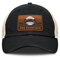 Men's Fanatics  Black/Natural San Francisco Giants Cooperstown Collection Eastbound Mesh Adjustable Hat