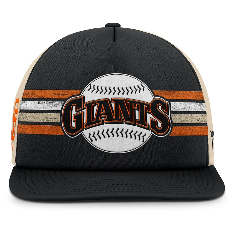Men's Fanatics Black/Natural San Francisco Giants Cooperstown Collection Powers Snapback Hat