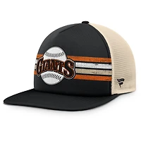 Men's Fanatics Black/Natural San Francisco Giants Cooperstown Collection Powers Snapback Hat