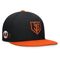 Casquette snapback Fanatics noire et orange San Francisco Giants Batter's Box pour homme