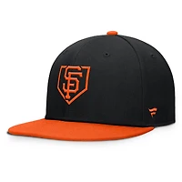 Casquette snapback Fanatics noire et orange San Francisco Giants Batter's Box pour homme