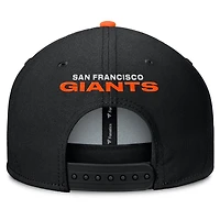 Casquette snapback Fanatics noire et orange San Francisco Giants Batter's Box pour homme