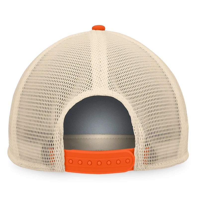 Casquette Snapback Talley Foam Trucker Snapback de la collection Cooperstown des Giants de San Francisco Fanatics noir/orange pour hommes