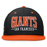 Men's Fanatics Black/Orange San Francisco Giants Fundamental Bold Snapback Hat
