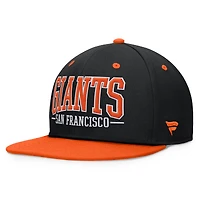 Men's Fanatics Black/Orange San Francisco Giants Fundamental Bold Snapback Hat