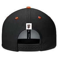 Men's Fanatics Black/Orange San Francisco Giants Fundamental Bold Snapback Hat