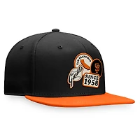 Men's Fanatics Black/Orange San Francisco Giants Heritage Patch Fitted Hat