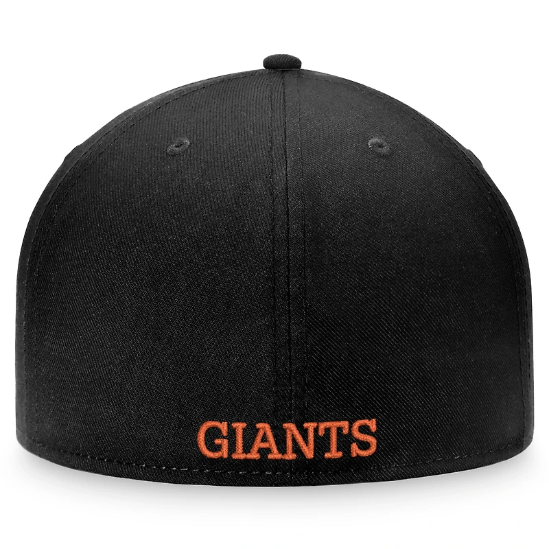 Men's Fanatics Black/Orange San Francisco Giants Heritage Patch Fitted Hat