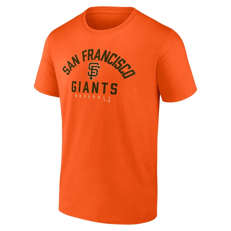 Ensemble combiné de t-shirts Fanatics pour hommes, noir/orange, San Francisco Giants Player Pack