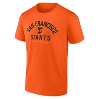 Ensemble combiné de t-shirts Fanatics pour hommes, noir/orange, San Francisco Giants Player Pack