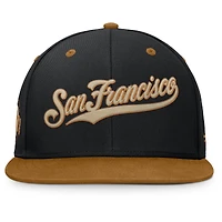 Men's Fanatics Black/Tan San Francisco Giants Splinter Fitted Hat