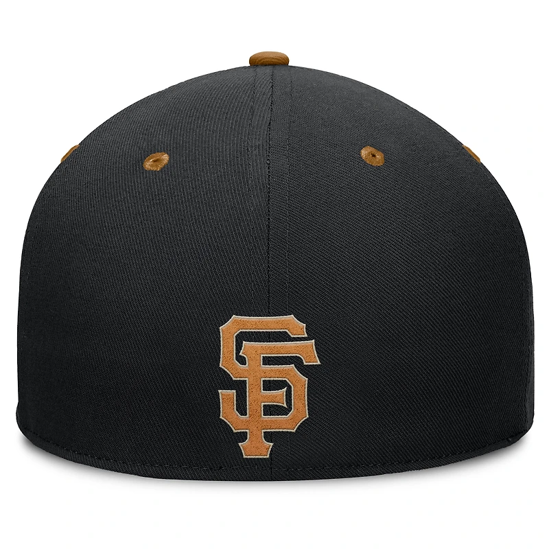 Men's Fanatics Black/Tan San Francisco Giants Splinter Fitted Hat
