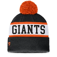 Men's Fanatics Black/White San Francisco Giants Secondary Cuffed Knit Hat with Pom