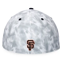 Men's Fanatics Black/White San Francisco Giants Smoke Dye Fitted Hat
