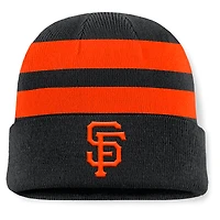 Bonnet en tricot à revers Fanatics noir des Giants de San Francisco pour homme