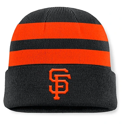 Bonnet en tricot à revers Fanatics noir des Giants de San Francisco pour homme