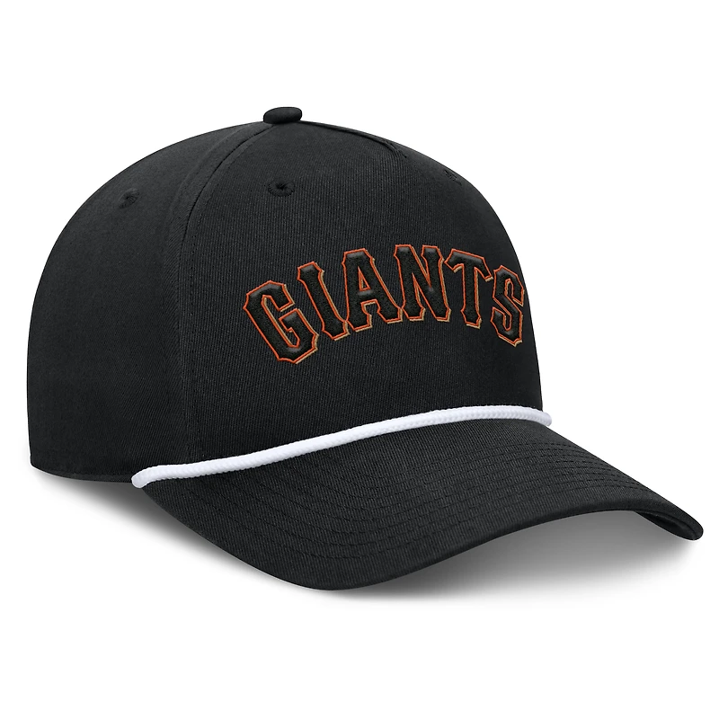 Casquette ajustable en forme de A Clubhouse Foul Ball Fanatics pour homme, noire, San Francisco Giants