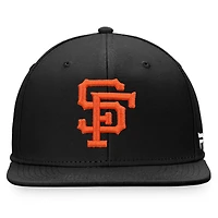 Men's Fanatics Black San Francisco Giants Cooperstown Collection Core Snapback Hat