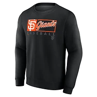 Men's Fanatics Black San Francisco Giants Focus Fleece Pullover Sweatshirt
