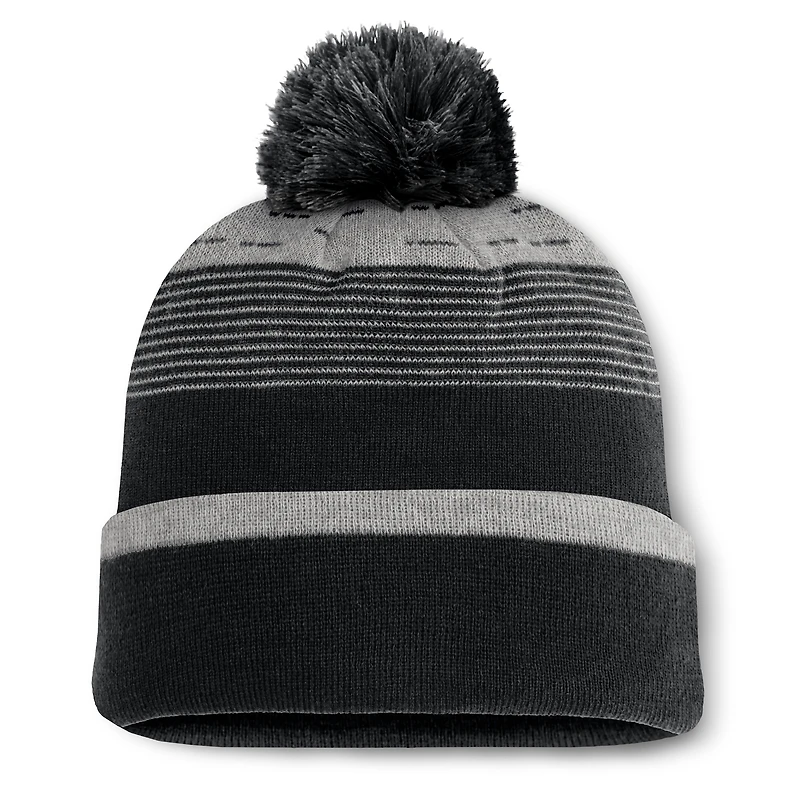 Men's Fanatics  Black San Francisco Giants Fundamental Gradient Cuffed Knit Hat with Pom