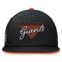 Men's Fanatics Black San Francisco Giants Fundamental Tri-Script Fitted Hat