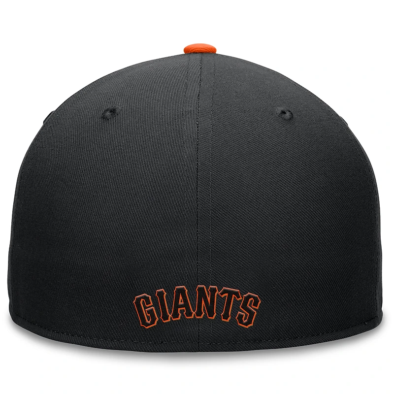Men's Fanatics Black San Francisco Giants Fundamental Tri-Script Fitted Hat