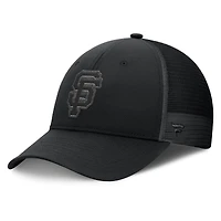 Casquette de camionneur ajustable noire Fanatics pour hommes des Giants de San Francisco