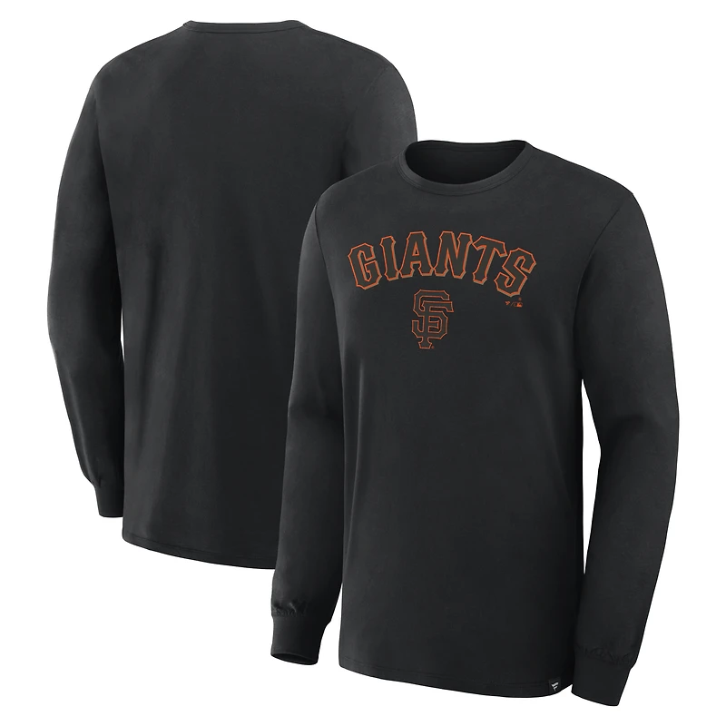 Men's Fanatics Black San Francisco Giants Lock-Up Legacy Long Sleeve T-Shirt