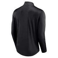 Men's Fanatics Black San Francisco Giants Quarterback Quarter-Zip Top