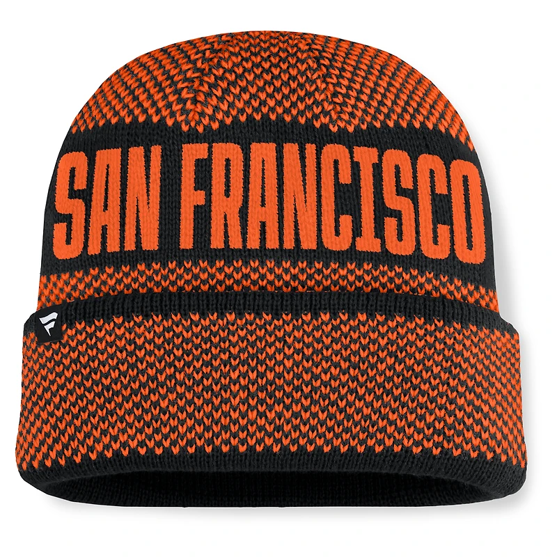 Men's Fanatics Black San Francisco Giants Rotation Cuffed Knit Hat