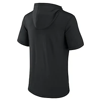 T-shirt à capuche noir manches courtes Fanatics pour hommes, Giants de San Francisco