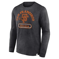 T-shirt à manches longues Fanatics Charcoal San Francisco Giants Circus Catch pour homme