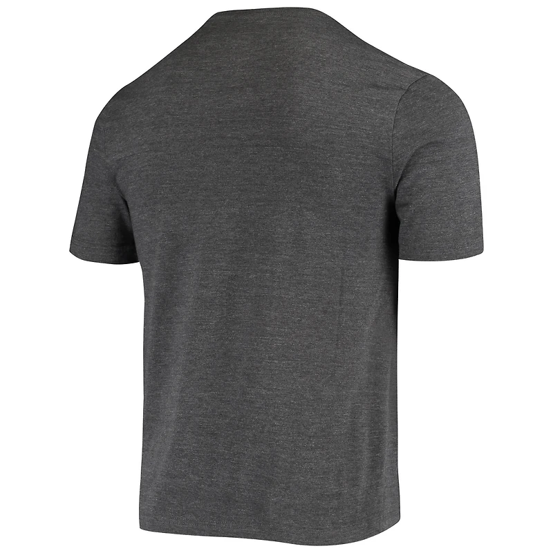 T-shirt triple mélange avec logo officiel patiné Fanatics Charcoal San Francisco Giants pour hommes