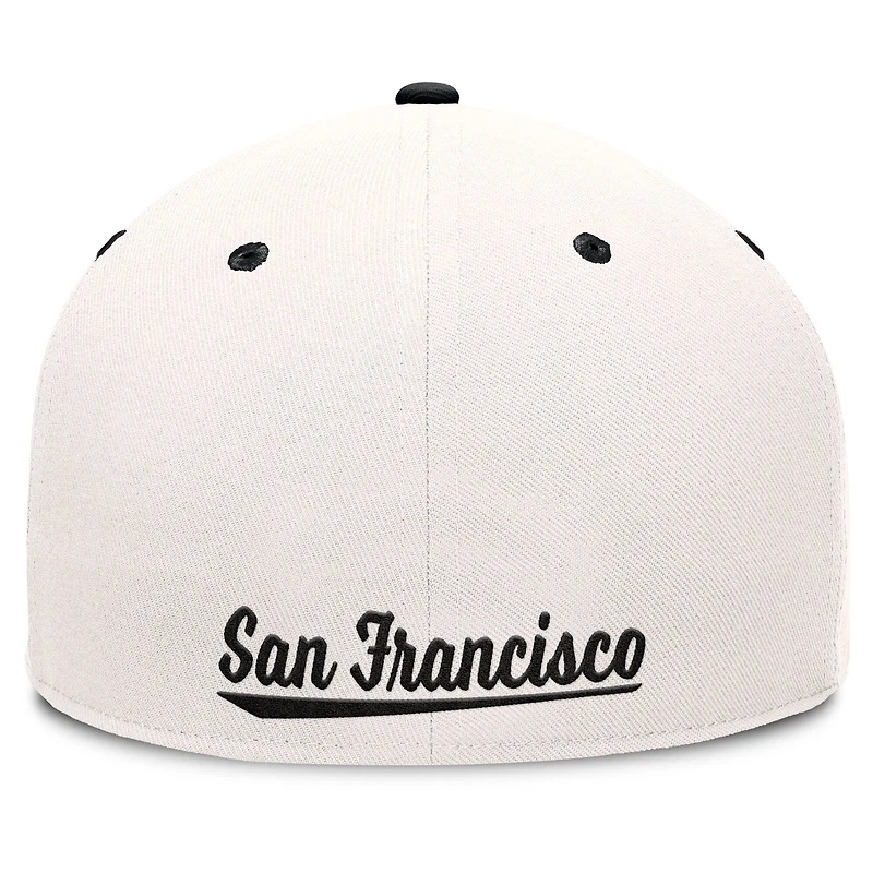 Men's Fanatics Cream/Black San Francisco Giants Unit Fitted Hat