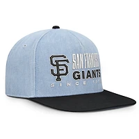 Casquette à visière double pour homme Fanatics Denim San Francisco Giants